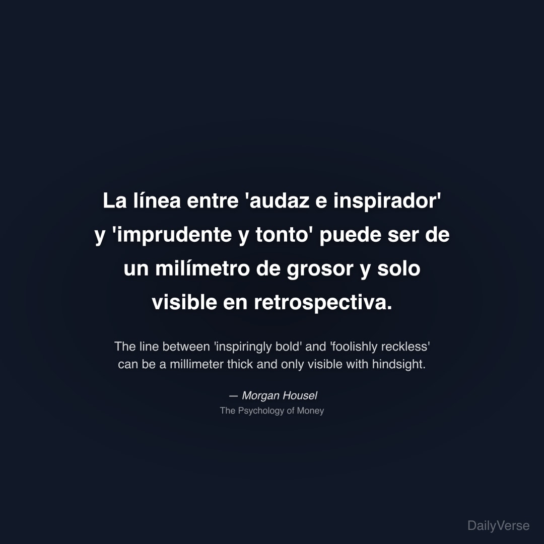La línea entre 'audaz e inspirador' y 'imprudente 