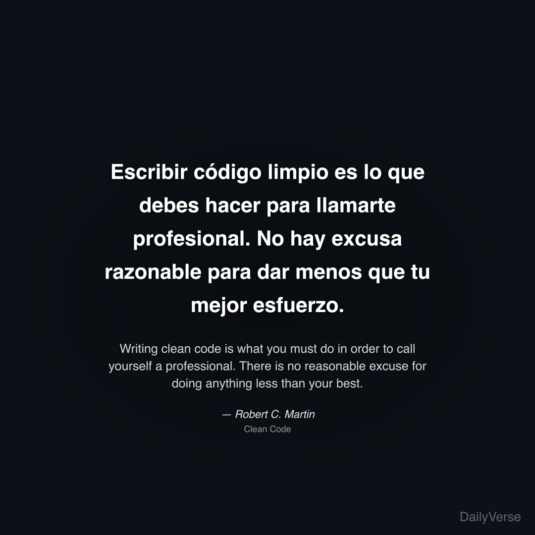 Escribir código limpio es lo que debes hacer para 