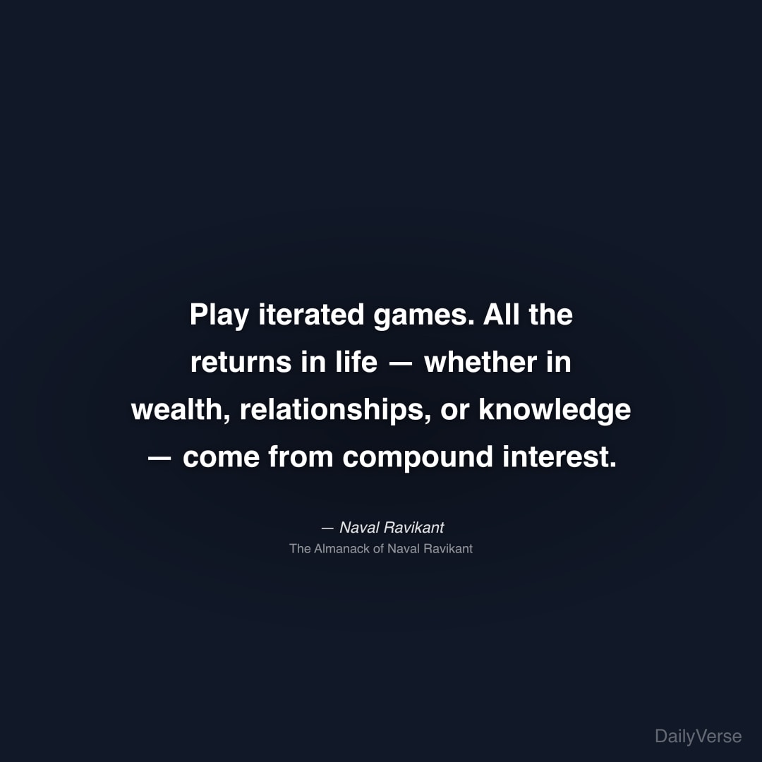 Play iterated games. All the returns in 