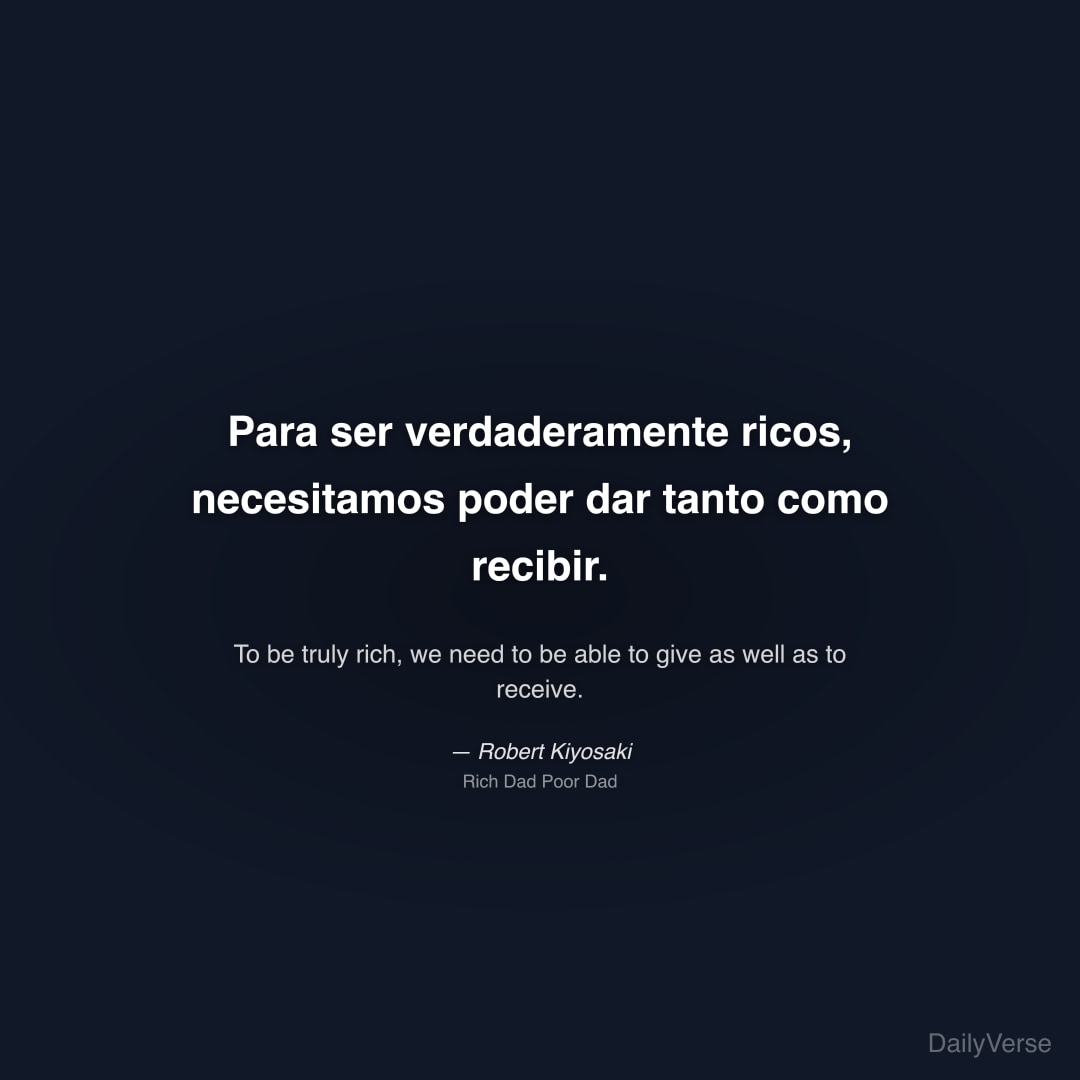 Para ser verdaderamente ricos, necesitam