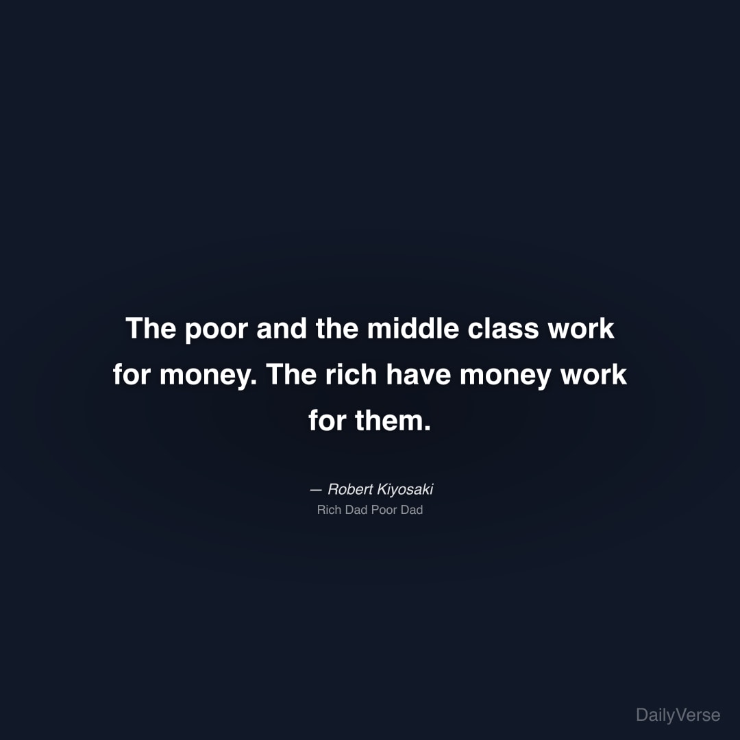 The poor and the middle class work for m